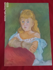 EDOUARD MANET  drawing on old