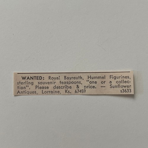 Sunflower antiques wanted - antiques,