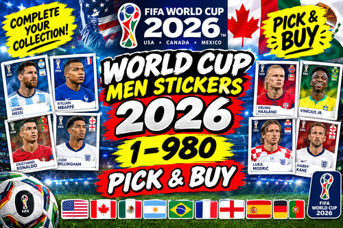 World cup stickers 2026 - world, 1-980
