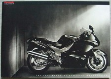 KAWASAKI Motorcycles Sales Brochure 1996 ZZ-R1100 GPZ600R Ninja ZX-9R AR50 GT550