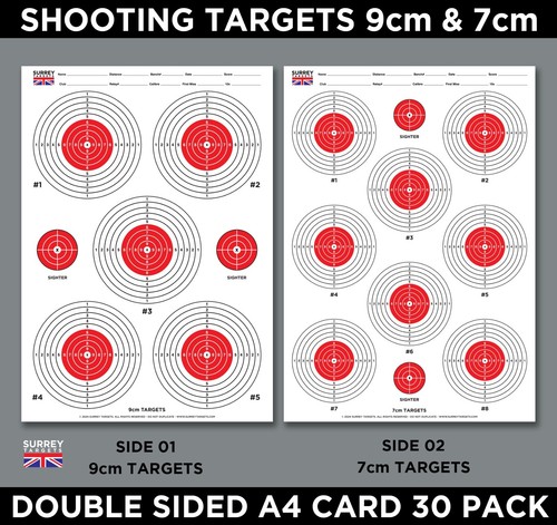 Shooting target sheets 9cm - shooting, &
