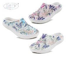 Womens Ladies Clogs Lightweight EVA Slip On Breathable Floral Garden Sandal Shoe
