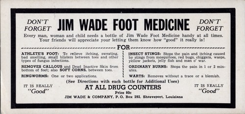 Ink blotter c1940 - ink, quack