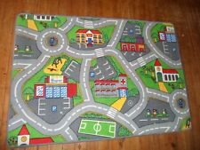 Kids Roads/ Village  Play Mat 95cm x 133cm Anti Slip Low Pile
