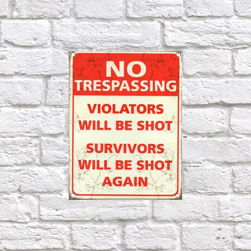 Trespassing retro tin - no,