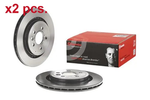 Pcs rear brake disc rotors - x2,