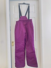 Ski Salopettes Trousers (Plum) for 12-14-YEAR-OLDS