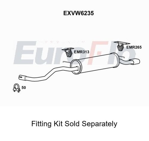 Rear muffler silencer insert - silencer,