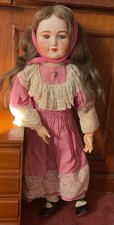 Large Antique Bisque French Unis Doll 27"