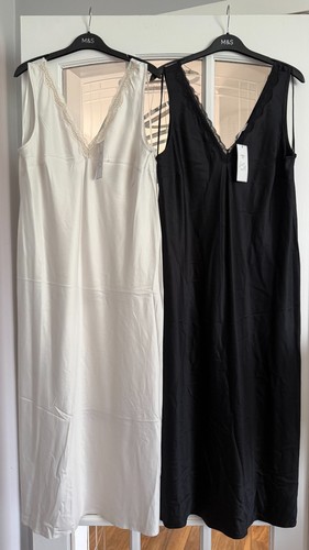Bnwt long satin lace trim - m&s,