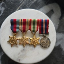 4 WW2 British Campaign Medals