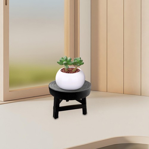 Wooden plant stool - wooden,