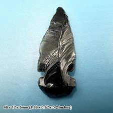 Obsidian Black Arrowhead