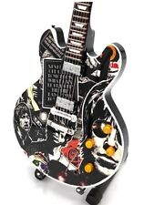 Oasis 10" Miniature Tribute Guitar (UK SELLER) Black