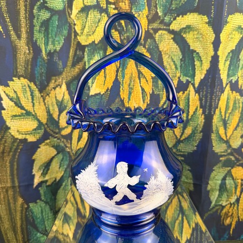 Fenton cobalt blue glass - blue,