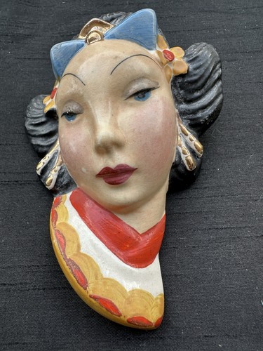 Vintage ceramic art deco lady - vintage,