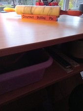 Rolling Pin Marble,Wooden Handles,Stand.46cms With Handles.26cms Without Handles