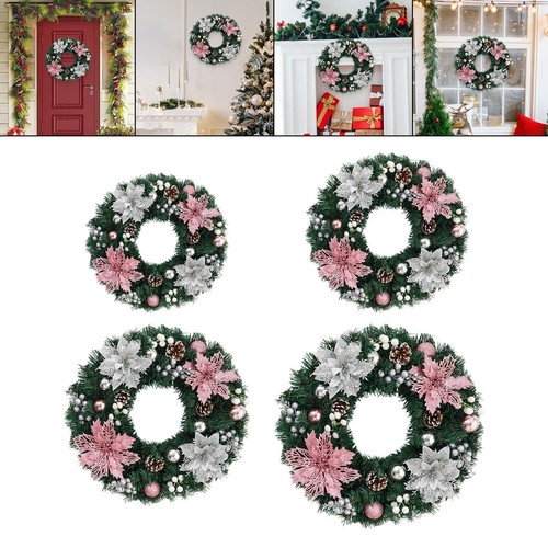 Christmas wreath hanging - christmas,