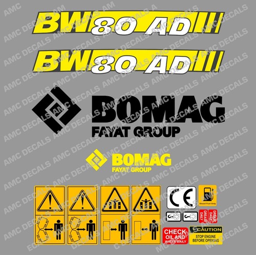 Bomag bw80ad roller - roller, decal