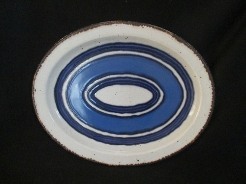 Midwinter moon oval platter - platter, 12