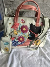 Radley Basket Bouquet Leather Signature Picture Grab Bag & coin purse