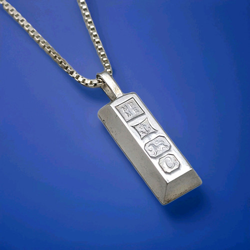 Vintage sterling silver ingot - vintage,