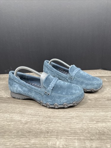 Skechers suede slip on - suede, slip-on