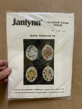 Janlynn Vintage Flowers Embroidery Kit With Frames New Sealed (Free P+P)