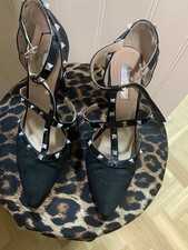 Black High Heel Shoes Size 4