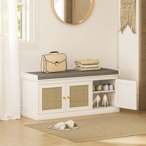 Shoe bench with storage woven - shoe,