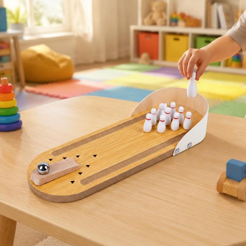 Wooden bowling set - set, educational