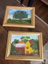 2 Small VTG Country Scene