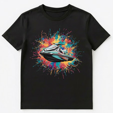 Colorful Paint Splash Jet Ski