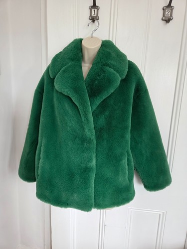 Jakke green faux fur short - jakke,
