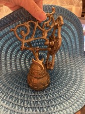 Vtg Brass Wall Mount Hanging