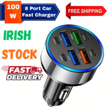 8 Port Car Charger 100W | 4