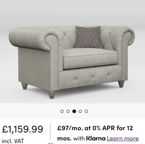 Leather chesterfield snuggle - leather,