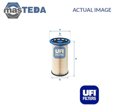 2603800 engine fuel filter ufi - 2603800,
