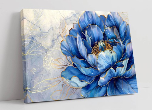 Blue peony flower - peony, with