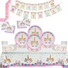 Unicorn Birthday Tableware