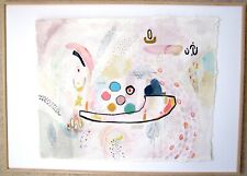 Eco Abstract Art on Khadi