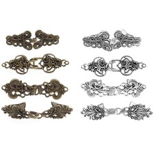 4x Metal Cardigan Clip Vintage