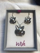 Rabbit Necklace & Earrings