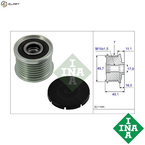 Alternator freewheel clutch - freewheel,