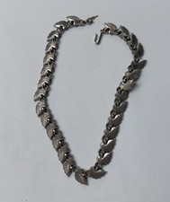 Trifari Silver Tone Leaves