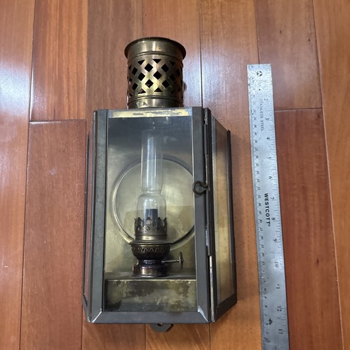 Antique solid brass kerosene - antique,