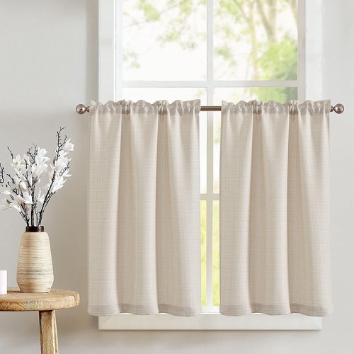 Topick beige kitchen curtains - beige,