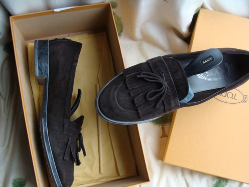 Tods brown suede - suede,