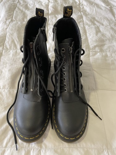 Black leather martens air - leather, dr.