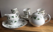 Duchess Fine Bone China IVY Tea Set 22 pieces 6 cup, Saucer, plates B&B sug crm